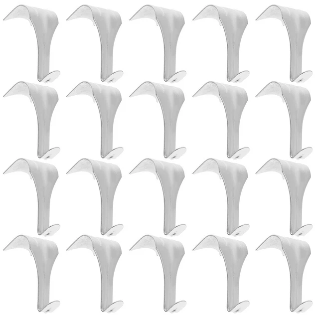 20 Pcs Mirror Hanging Kit Picture Rail Hook Heavy Duty Coat Hangers Wall Hanging 2
