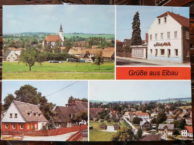 Postkarte 459 n. gelaufen, Eibau, Kr. Löbau, Ansichtskarte, Sammlung, AK