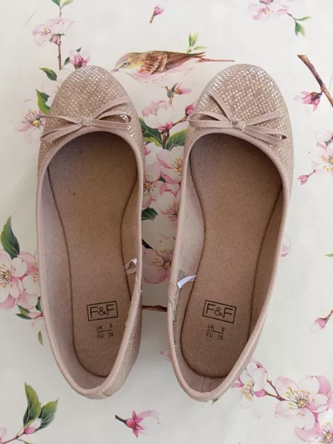 LADIES TESCO SENSITIVE sole comfort ballet flats sz uk 4 4.99