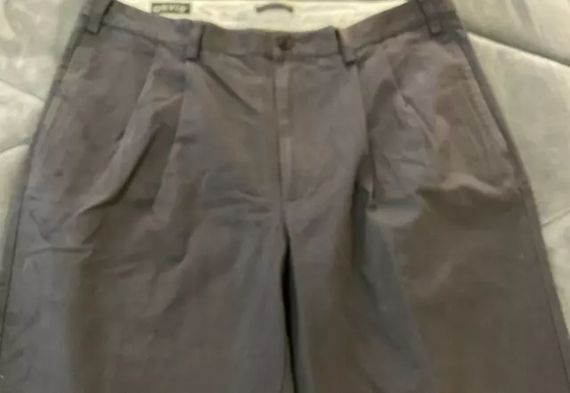 Orvis Dark Gray Mens Pants Cotton  Chino Trouser Size 38x32