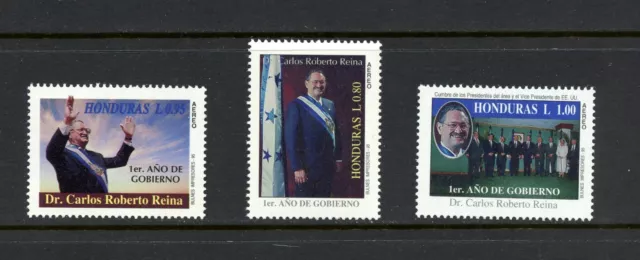 R2889 Honduras 1995 President Reina 3v. MNH