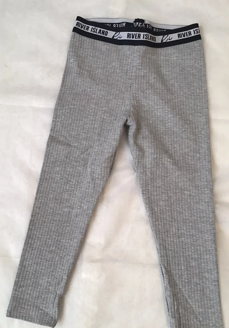 Set di peplum a costine principessa grigio River Island età 3-4 anni nuovo con etichette 7