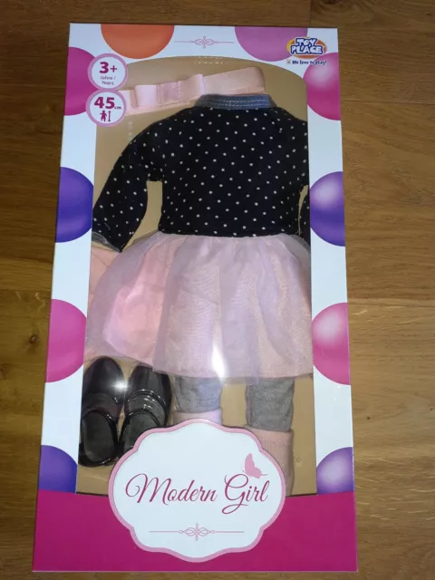 Modern Girl Kleidung Set 6-tlg Outfit für Puppen z.b. Götz  45cm NEU + Ovp !!!!