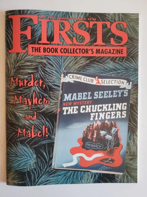 FIRSTS The Book Collector's Magazine March 2003 Volume 13 #3 Mabel Seeley