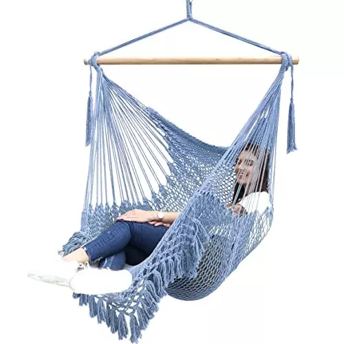 Chihee Chaise Hamac Chaise Super Grande Chaise Suspendue Chaise de Tissage en Co