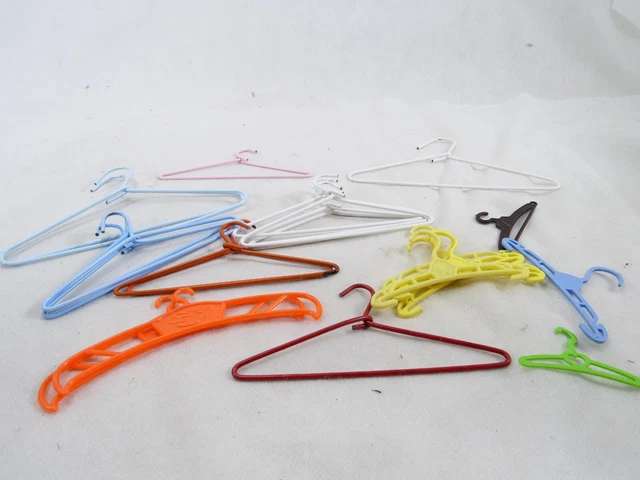 Lot De 12 Cintres Pliables Avec Clips - Plastique Voyage Maison Hôtel Camping 3 Couleurs