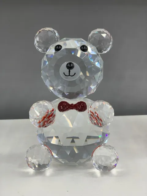 Xxl Red Teddy Bear Crystal Ornaments Crystocraft Best Home Decor And Gift