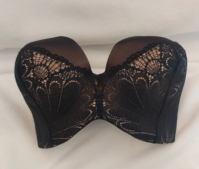 Wonderbra Reggiseno Senza Spalline Raffinato Glamour Supporto Sottofilo 34FF