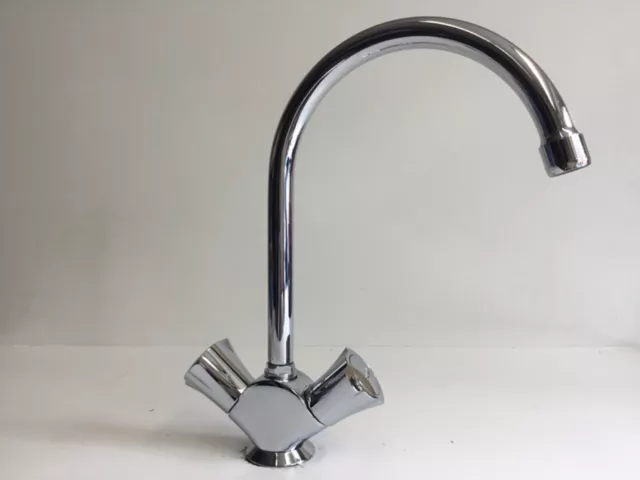 Robinet de Cuisine GROHE Costa Chrome, Deux Mélangeurs, Évier , 31831001