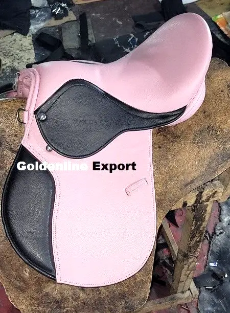 Best Quality Pink Synthetic English Jumping Horse Saddle Size: (13" To 18") Inch