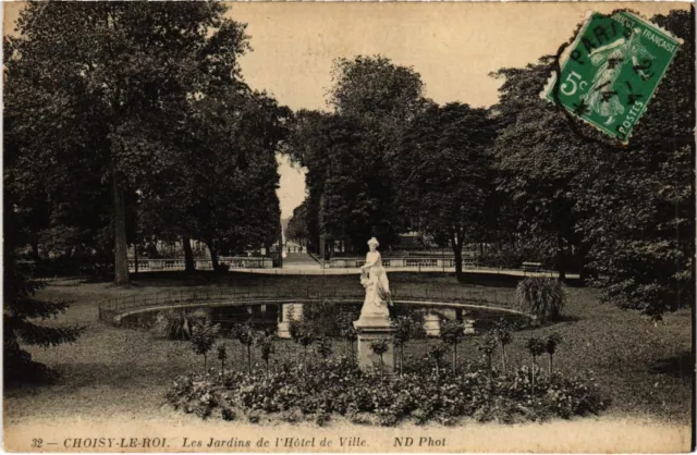 CPA AK Choisy le Roi Les Jardins de l'Hotel de Ville FRANCE (1282554)