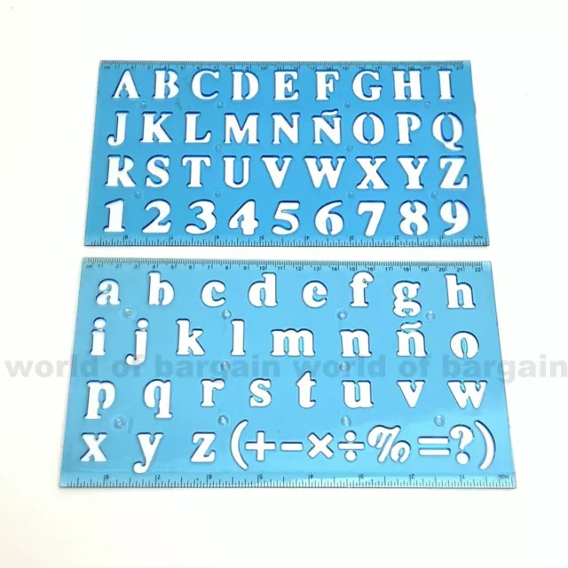 HY-KO Products ST-4 Number & Letter Stencils, 4 INCH, Tan