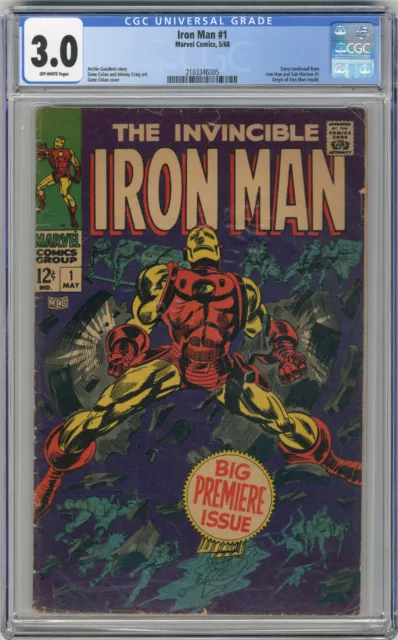 1968 Iron Man 1 CGC 3.0 Origin Retold
