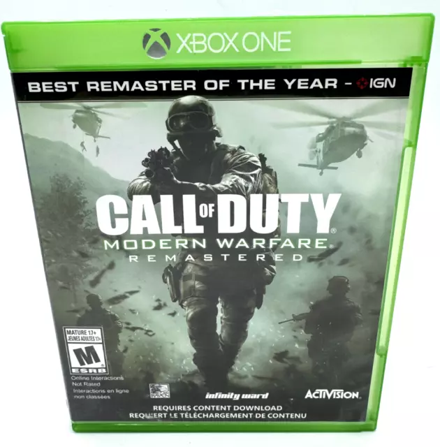 Call of Duty: Modern Warefare - Remastered - Microsoft Xbox One - TESTED -