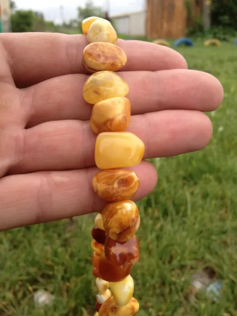 Natural Amber Vintage Beads