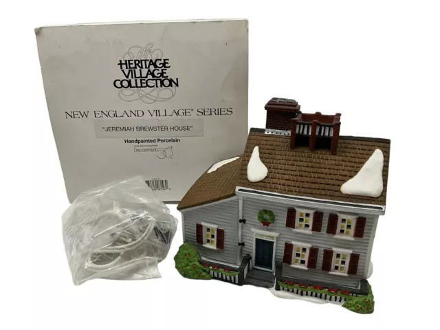 Dept 56 Heritage Village Collection Vintage "Jeremiah Brewster House" Retired