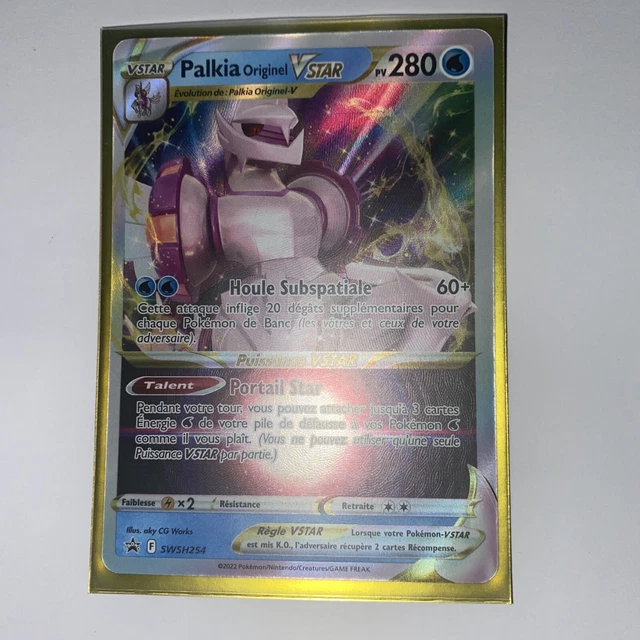 Palkia Originel VSTAR SWSH254 – Carte Géante Jumbo Full Art, Pokémon, Épée Et Bouclier 10 Astres Radieux