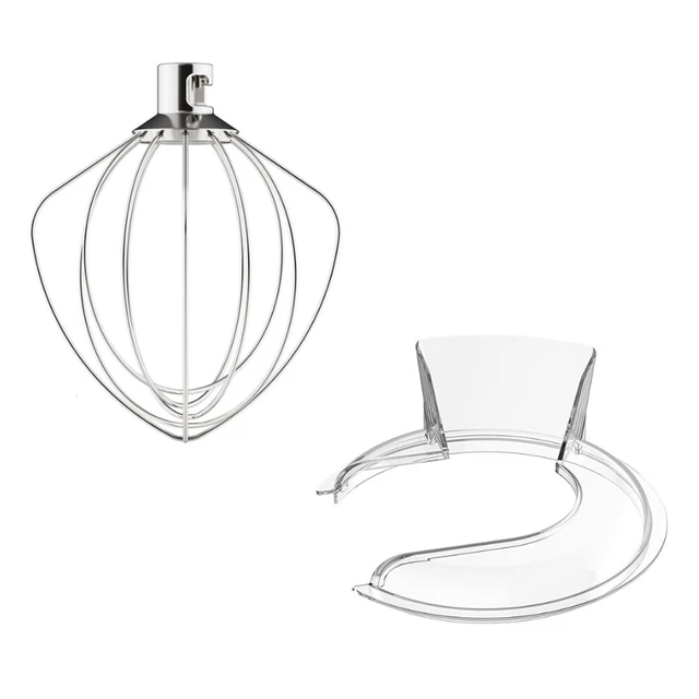 Fouet De Remplacement 2 Pièces Pour Batteur Sur Socle KitchenAid 5QT - Accessoire Mélangeur Compatible 5K5SS 5KPM5