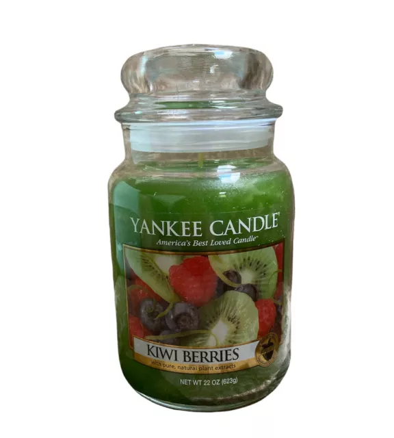 Yankee Candle Retired "KIWI BERRIES* Large 22 oz - RARE HTF - NEW OLD STOCK