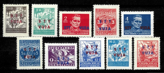Yugoslavia - Trieste zona B 1949 ☀ Scott #5-14 MNH Complete Set ☀ MNH