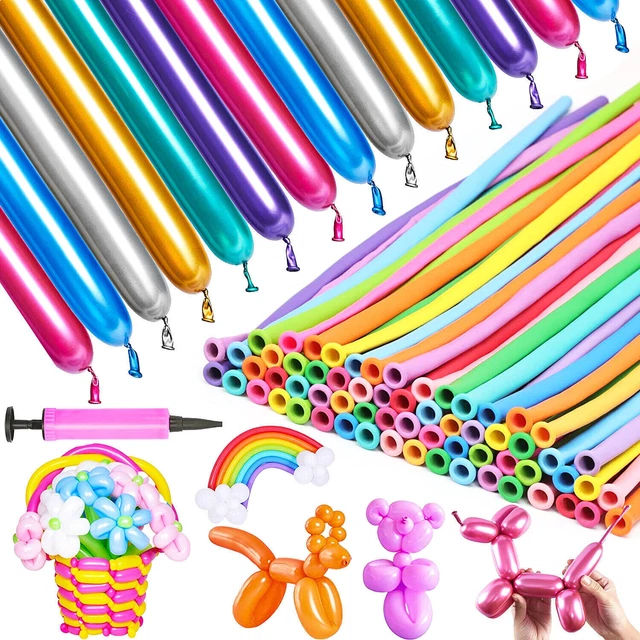 Modellierballons – 200 Stück, Bunt, Lange Ballons Zum Drehen & Formen – Für Party, Hochzeit, Kindergeburtstag & Deko