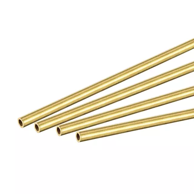 Laiton Rond Tube 3mm Dia Externe 0.5mm Épaisseur 300mm Longueur Tuyau Tube 4 Pcs