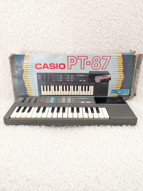 CASIO PT-87 KEYBOARD Casiotone Mini + ROM RO-551 (Boxed) (No Manual) £ ...