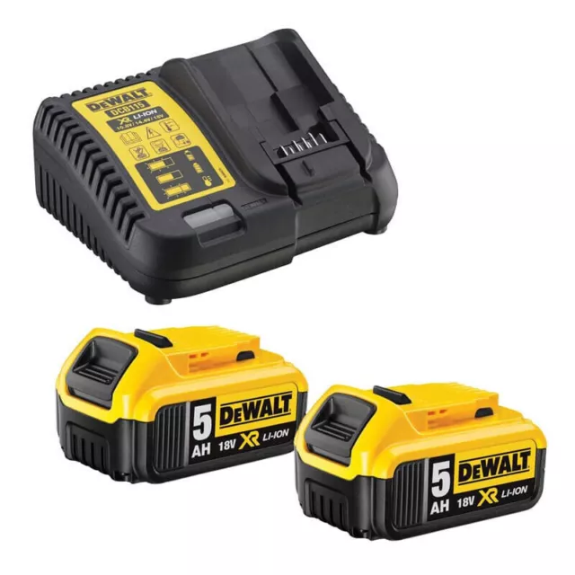 Kit de inicio 18V (2x5,0 Ah) con cargador (DCB115) - DEWALT DCB115P2