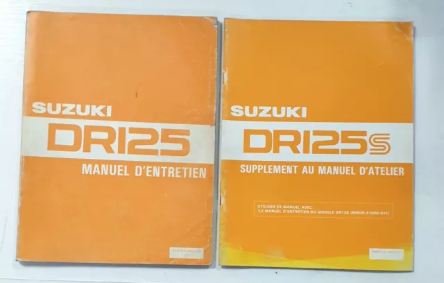 Service Manuel Atelier Revue Technique + Supplement Suzuki Dr125 Dr 125 1982 +++