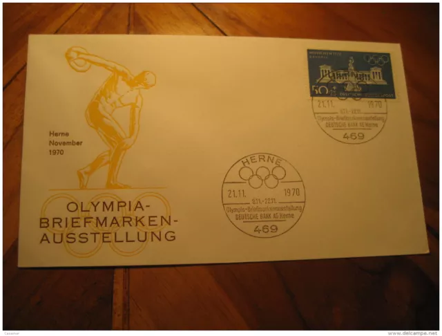 Munich 1972 Olympic Games Olympics Allemand Bank Herne 1970 Cancel Coque Germany