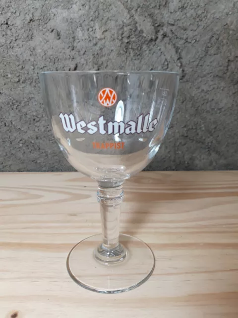 Verre A Biere  Westmalle 33Cl Neuf Forme Calice Westmalle Trappist