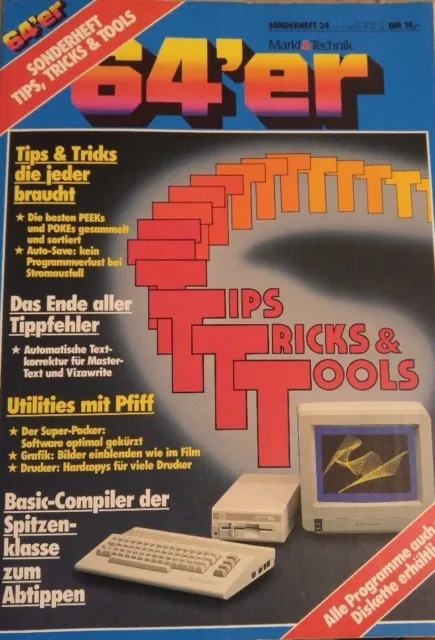 64er Sonderheft 24 Tips, Tricks & Tools C 64 Commodore C64 (Markt & Technik)