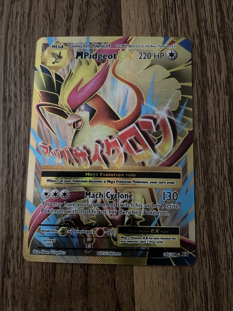 Pokémonkarte M Pidgeot Ex 105/108.  Evolutions Neuwertig  ️