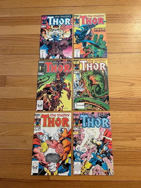 Mighty Thor #338 #339 #340 #341 #343 Marvel 1983 2nd App. Beta Ray Bill #