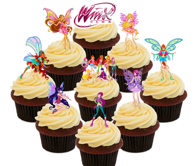 8th Birthday Boy & Girl Edible Cupcake Toppers 36 Standup Fairy