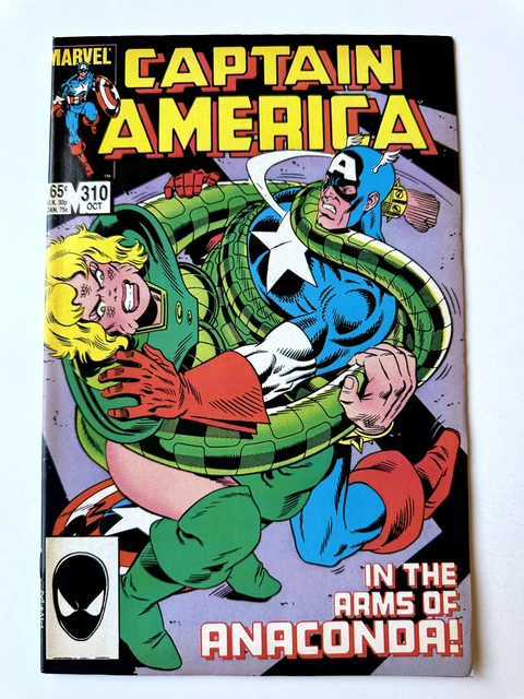 Captain America #310 1st Serpent Society App. Marvel 1985 FN-FN+