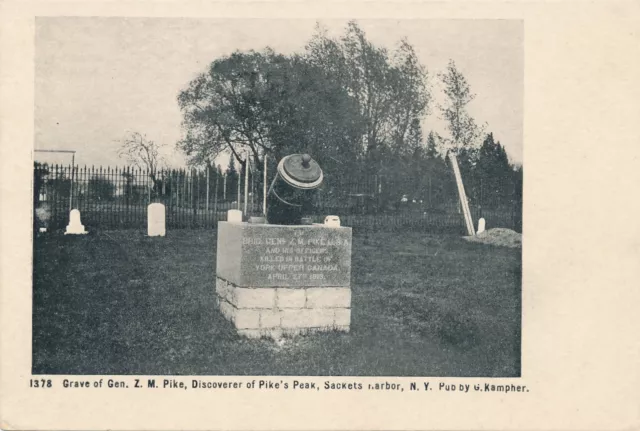 SACKETS HARBOR NY – General Z. M. Pike Grave – Discoverer of Pike’s Peak - udb