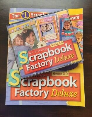 Scrapbook Factory Deluxe ~ Completo 4 discos versión 3.0 ~ Software de álbum de recortes