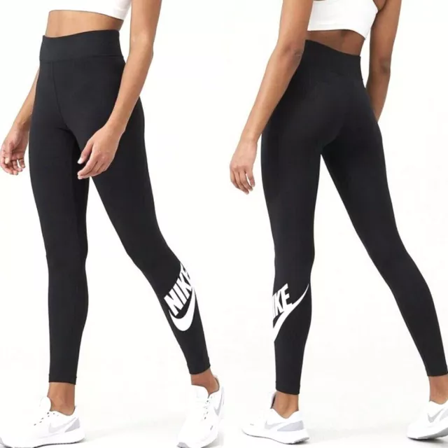 Nike Futura Damen Leggings Sport Skinny Activewear weich Stretch schwarz alle Größen