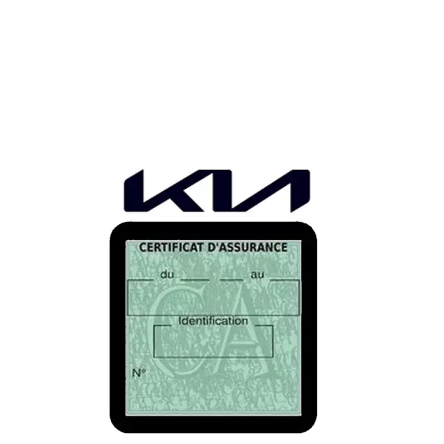 KIA VS101 PORTE vignette assurance pare-brise voiture Stickers auto rétro  EUR 8,10 - PicClick FR