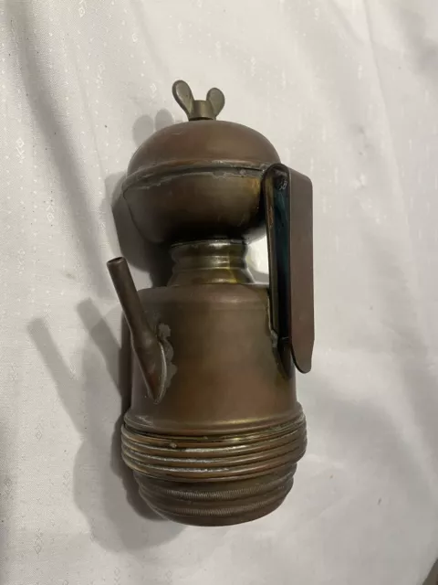 Antique 1914 BRILLIANT SEARCH LIGHT CO. CARBIDE Coal MINERS LAMP.