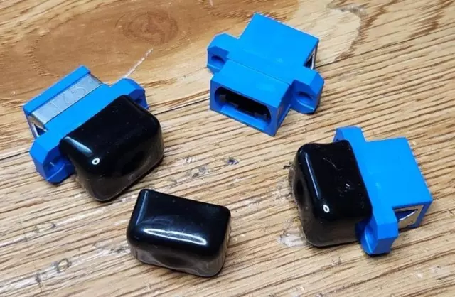 New 3Lot Stratos Fiber Optics Pl  Adapt ,Std Mtp Us Conec Flanged  Free Us Ship