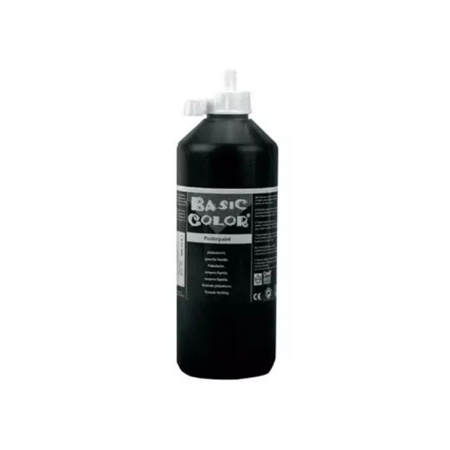 Creall Basic Color Plakatfarbe Kinder Malfarbe Schulmalfarbe Farbe Schwarz 500ml