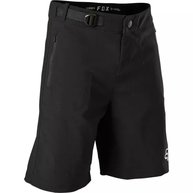 Fox Racing Youth Ranger Shorts W/Liner-Black-24