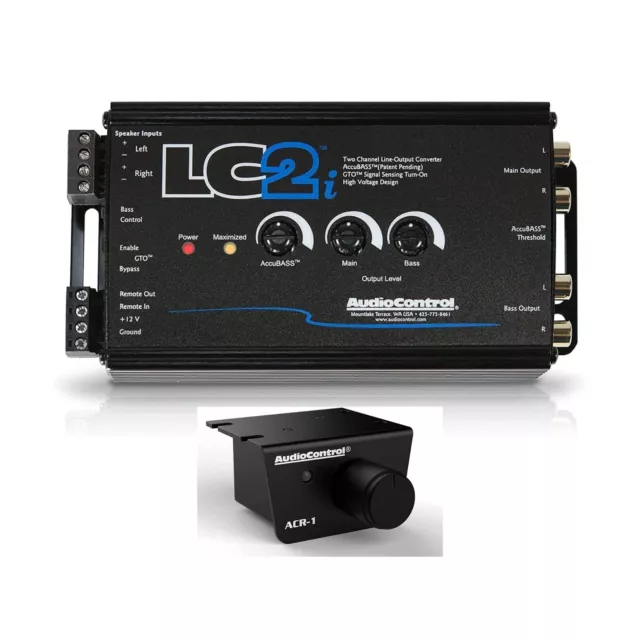 AudioControl LC2i 2 Channel Line Out Converter with AccuBASS and Subwoofer Co...