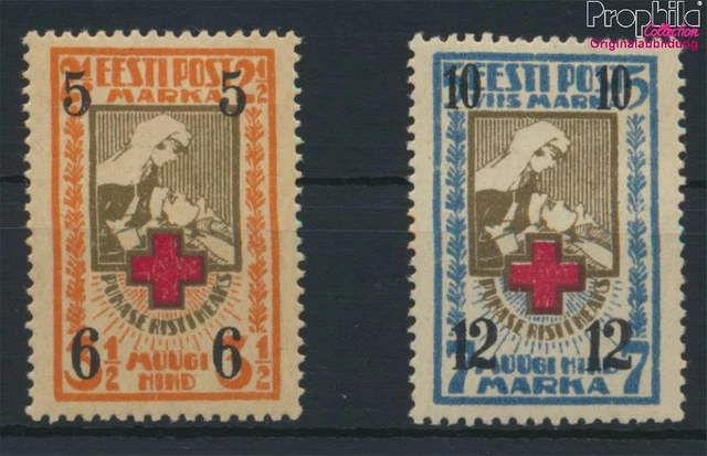 Briefmarken Estland 1926 Mi 60-61 (kompl.Ausg.) Jahrgang 1926 komplett mit(92812