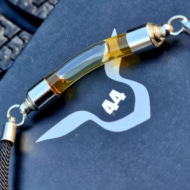 Race used Hamilton edt 19 Abu Dhabi GP Merc W10 F1 Petronas engine oil Bracelet
