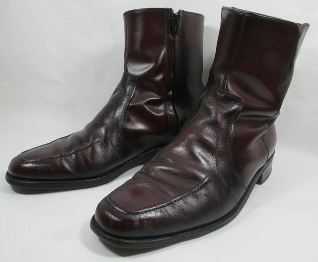 bottes vintage zippées à lacets