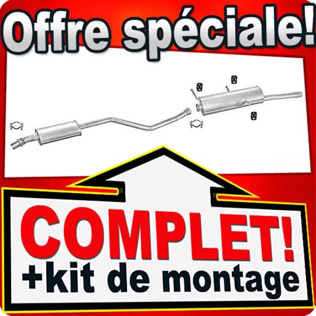 Ligne pot d'échappement pour CITROEN XSARA 1.4 1.6 1.8 Break 1997-1999