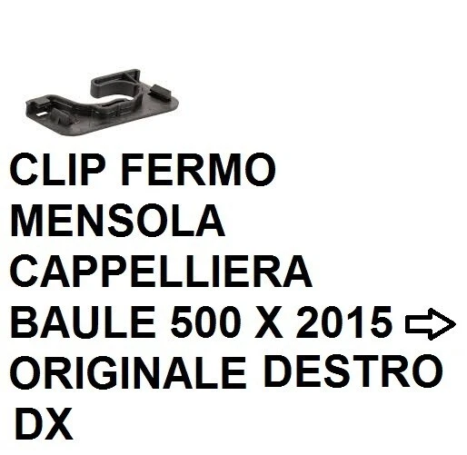 Gancio Supporto Cappelliera Per Fiat 500X - Originale Destro DX - Foto 11